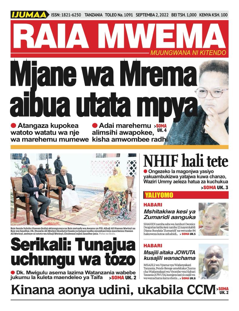 Magazeti leo Ijumaa September