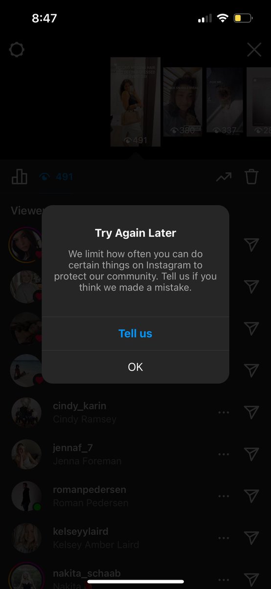 FerrahRedmond's tweet photo. Is this happening to anyone else’s Instagram? I’m hearing rumours people accounts are being deactivated 2 days after this shows up.. mine started earlier today :/ @instagram https://t.co/IDcchYnTFG