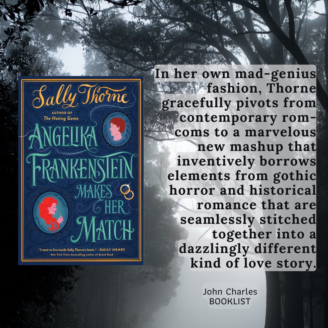 Booklist gave ANGELIKA FRANKENSTEIN MAKES HER MATCH a starred review! ⭐️
Click link to read the entirety of the review on Booklist by John Charles.
bit.ly/3RtKDOC

And have you preordered? The book releases in less than 6 days!
amzn.to/3B7It1B