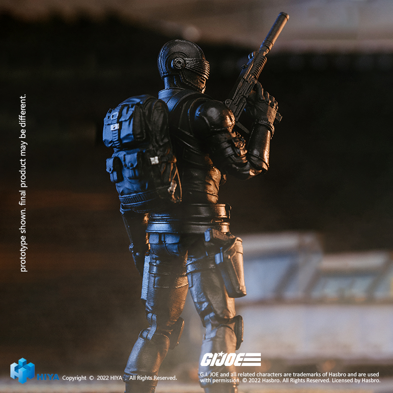 Now EXQUISITE MINI Snake Eye Figures are ready to move. Stands at 3.75 inches tall with 17 points of articulation. Features signature sword, pistol, uzi with silencer, tactical knife, tactical bag, and 2 pairs of interchangeable hands. Release time: 2023Q1 Price: 19.99USD
