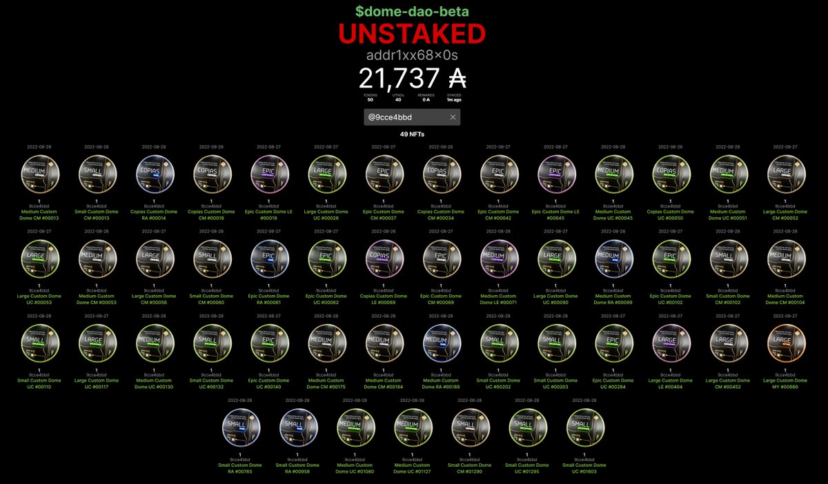 Congratulations holders of <a href="/CornMafiaGuild/">Corn Mafia Guild</a> Beta Dao tokens,🎉🎉🎉
So far here's what's in our wallet. 👀👀👀
AND still sniping Custom Domes.
Floor is LAVA currently 1499 ADA.🔥🔥🔥 LFG!! WAGMI!! 
#CNFT #CNFTs #CNFTCommunity #CNFTCollector #Metaverse #Guilds #Cornucopias