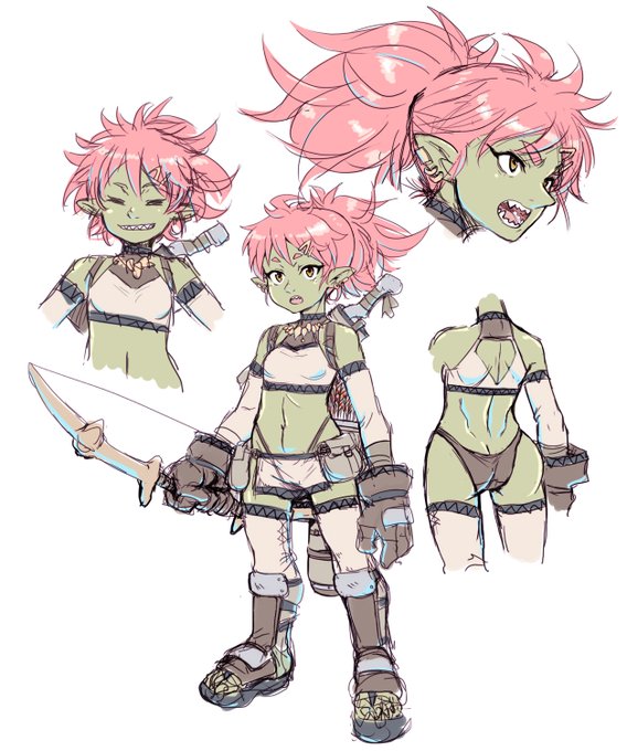 かわいいゴブリンが描きたかった 