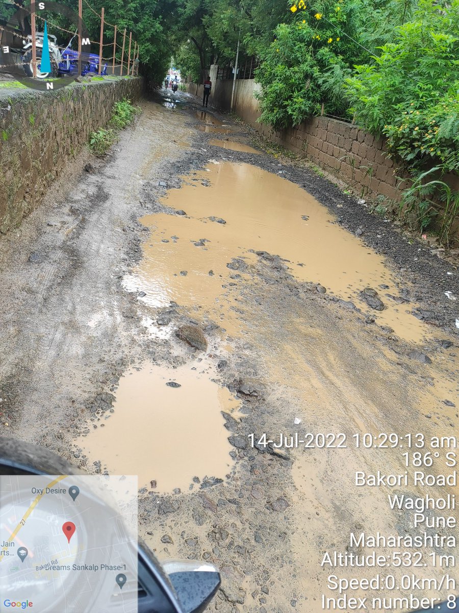 NitimBhor's tweet photo. @PMOIndia 
@narendramodi 
@CollectorPune 
@PMCPune 
@CMOMaharashtra 
@Devendra_Office 
This is road at gade vasti wagholi from kalubaiandir to bakori rd internal rd. Soc-oxy desire, madhuban.very danger road condition. Officer are not responding. Please action. https://t.co/ubougW8x1W