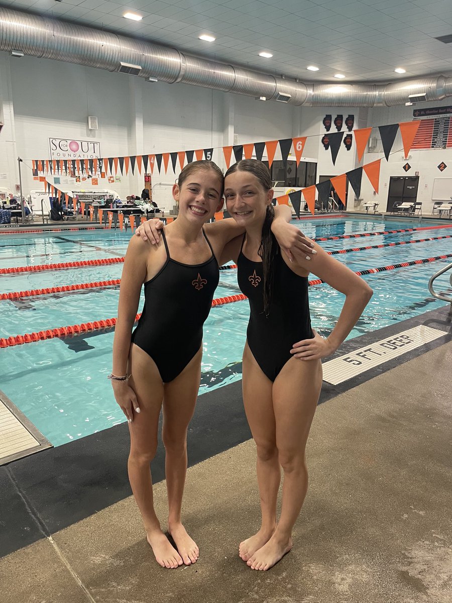 Our first Saints Supporting Saints this year goes out to our very own awesome Diver Dancers Mack Oster and Brooke Hall! We ❤️ supporting these amazing athletes and are so proud of you guys! GO SAINTS <a href="/StCharlesEast/">St. Charles East HS</a> <a href="/STCEBoosters/">STCE Athletic Booster</a> <a href="/STCEathletics/">STCE Athletics</a> <a href="/StCEDanceTeam/">STCEDanceTeam</a>