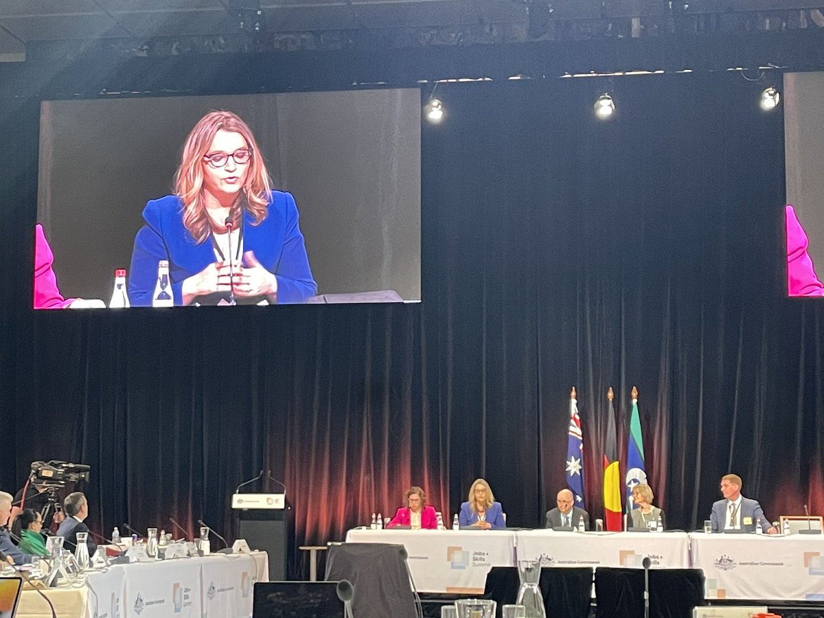 spage_ECA's tweet photo. .@EconomistAnge calls to scrap the Activity Test which prevents many families accessing the Child Care Subsidy - locking around 125,000 children out of early education - consistent with advocacy from  @SNAICC @EarlyChildAust @ThriveByFive &amp; many others 👏 👏 #JobsSummit https://t.co/RSwxbuwFJd