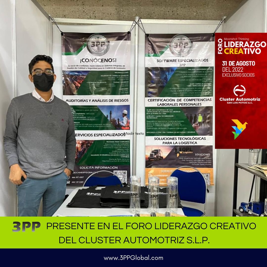 3ppScp's tweet photo. Presente en el Foro de Liderazgo Creativo, organizado por el Cluster Automotriz de San Luis Potosí que nos acercará a los grandes líderes de la industria automotriz @ClusterAutSLP
#3PP #ThirdPartnerProfessional #ClusterAutomotriz #SanLuisPotosi #Mexico #ClusterAutomotrizSLP https://t.co/daO7sTMB77