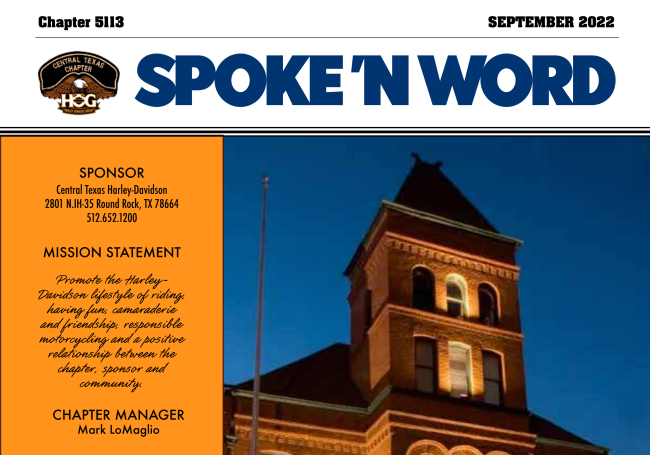 CTHOG's tweet photo. Please enjoy the September edition of the Spoke'n Word Newsletter, courtesy of Editor George Moudry.  https://t.co/eX0iQls6N3 https://t.co/bTjXgdoIkO