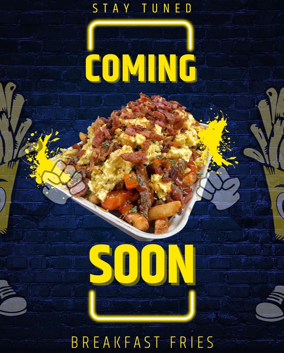 mrfriesman1's tweet photo. Breakfast will be available September 17th at all locations!!! #mrfriesman #fries #bestfries #breakfastfries #breakfast #steakandeggs #egglover #bacon #eggs https://t.co/WXwM1hdhgX
