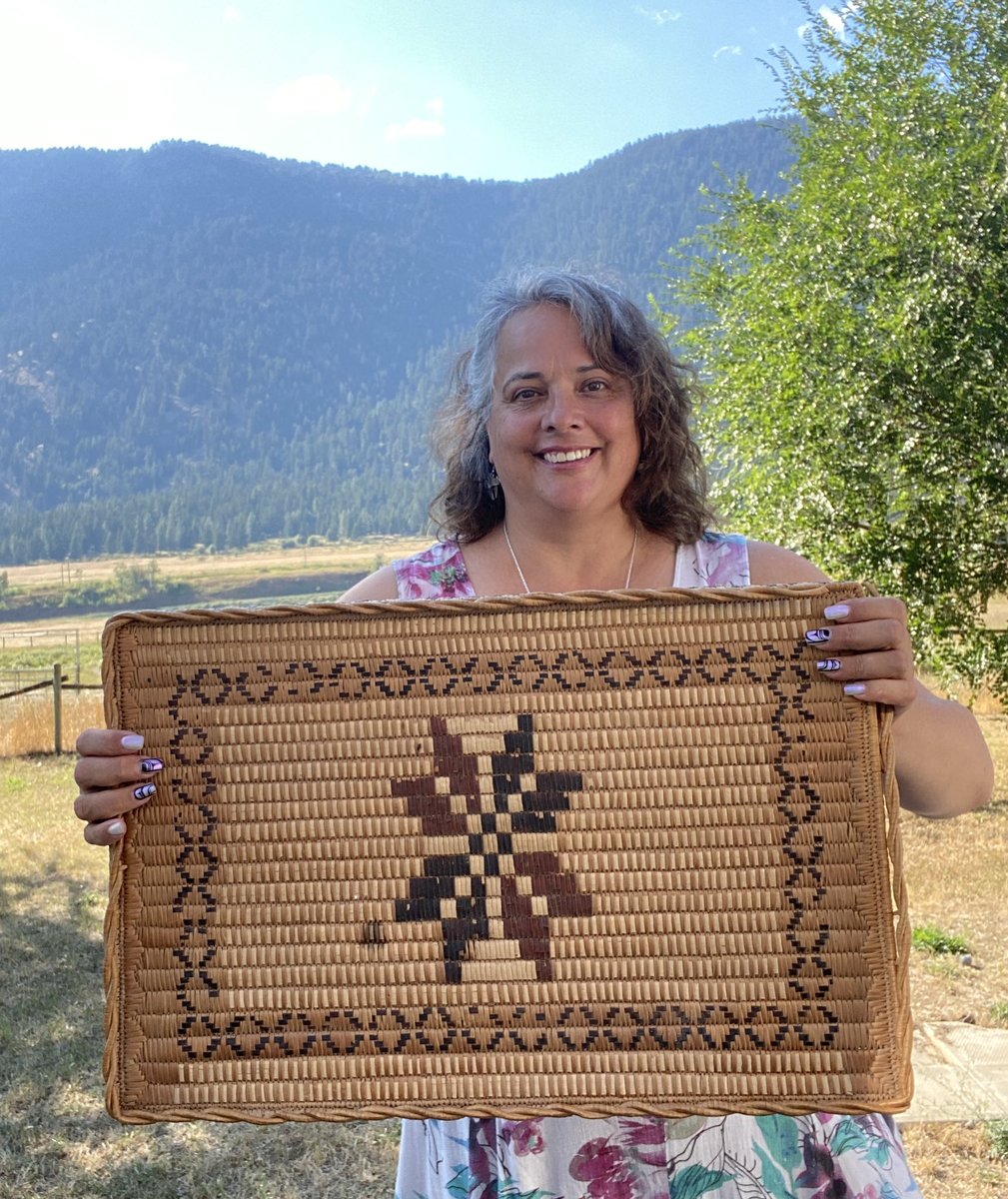 racellekooy's tweet photo. Just wrote an article about love for  @superstarx11 &amp; included some reflections on family. As I spoke about my #Statlimc Grandmother Lillian, I took a photo of her woven #Cedar tray. 

I’ll be sure to share the article once it’s published.
 #HistoricFirstNationsArtwork https://t.co/OBTp3wzW92