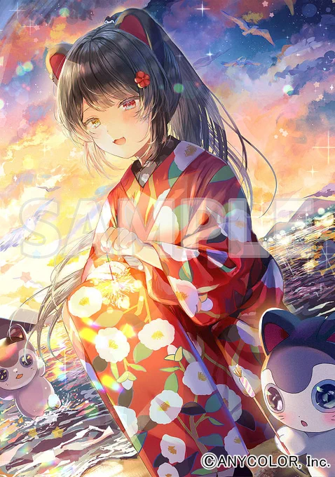 戌亥とこちゃんのお誕生日グッズのイラスト描かせていただきました9/9より発売です、何卒よろしくお願いいたします! 