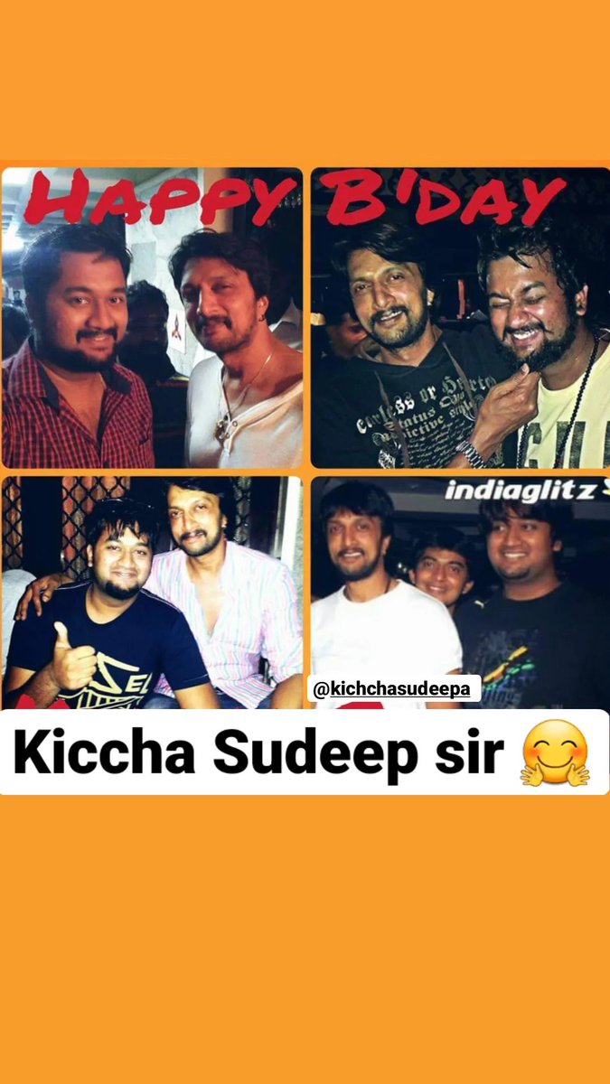 Happy bday @KicchaSudeep sir 🤗 keep rocking n inspiring us 🙌❤