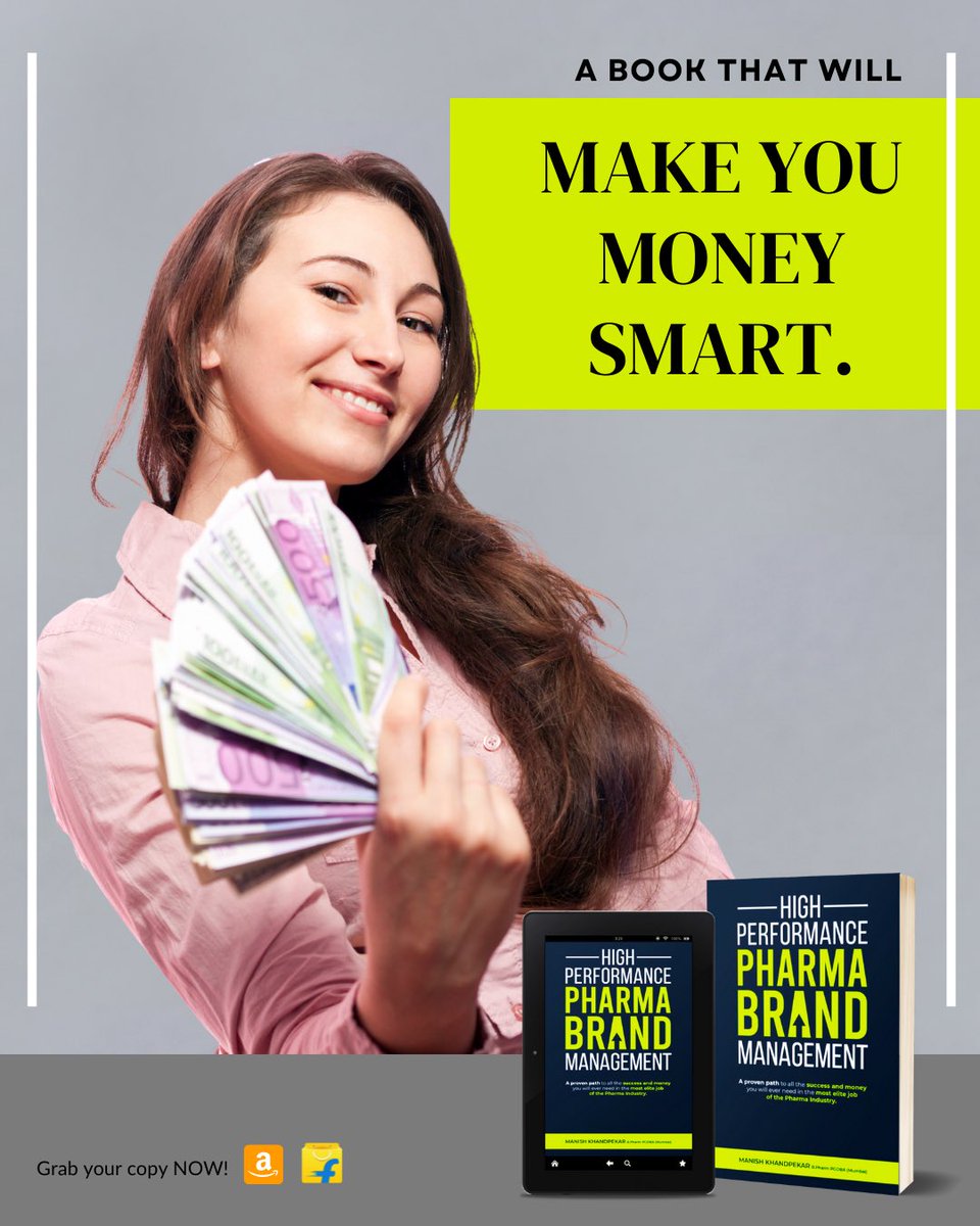 Order your copy Now. 

amazon.in/dp/9390976707?…  #pharmabrandmanagement #pmt #pharma #pharmaproductmanagement #pharmamarketing #brand #money #career #success #marketing #pharmacy #productmanagement #brandmanagement #pharmaindustry #productexecutive #productmanager