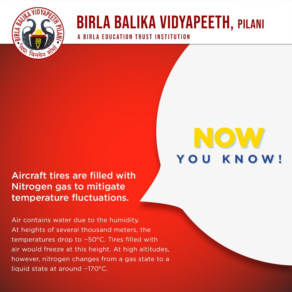 bbvpilani's tweet photo. much faster than nitrogen. This means that tires filled with 95% nitrogen (the standard percentage of nitrogen gas for inflation purposes) will maintain pressure longer and are more safe. 

#BBVP #BetPilani #BBVPilani #Knowledge #KnowledgeForLife #NowYouKnow #FactsForLife https://t.co/16m4H9VMC3