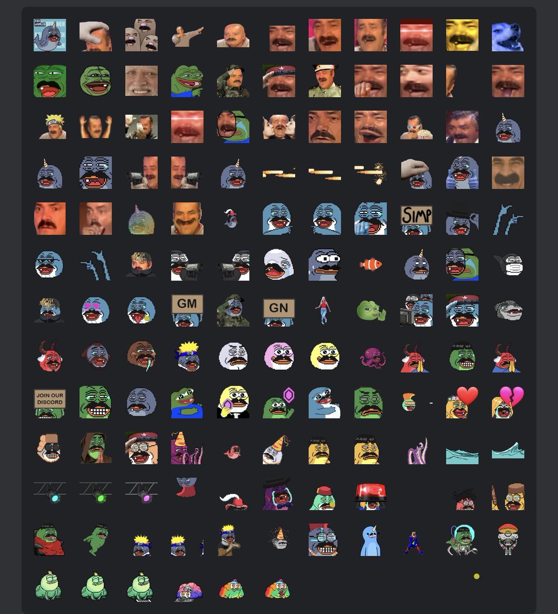 Am I the only one that uses <a href="/KEKWhales/">KEKWhales 🎊SOLD OUT🎊 (by bots)</a> memes and emojis on discord? I fucking loving these things they make trolling so fun