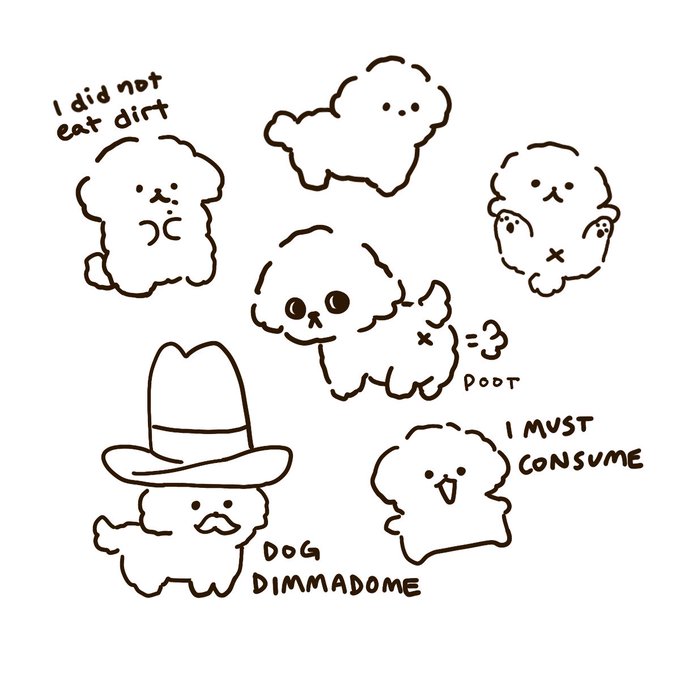 Doodles of momo for sketchtember 