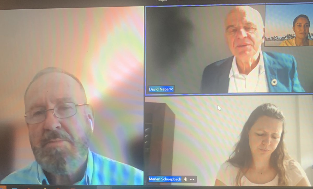 SarwatAdnan1's tweet photo. Absolute treat to listen to @davidnabarro and @DMcLachlanK exchange on concrete opportunities to strategically make the most of the #multi-partnerships #portfolio we have and our greatest asset - the #empowered & strengthened #RCsystem. #2030Agenda #Prevention #ClimateCrisis https://t.co/erbWy7Tbge