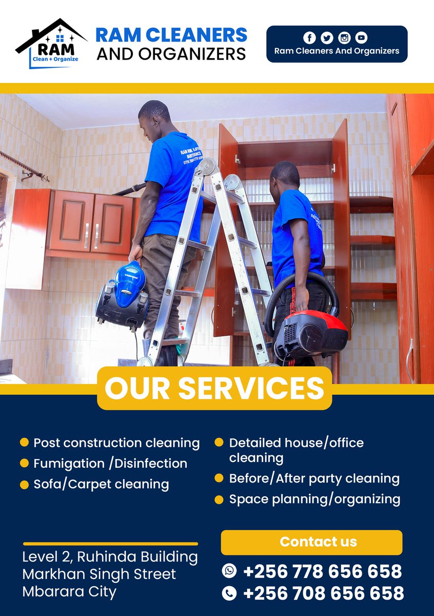 RamCleans's tweet photo. @wekesa_amos Cleaning services in Mbarara. https://t.co/I7yAGDGvmY