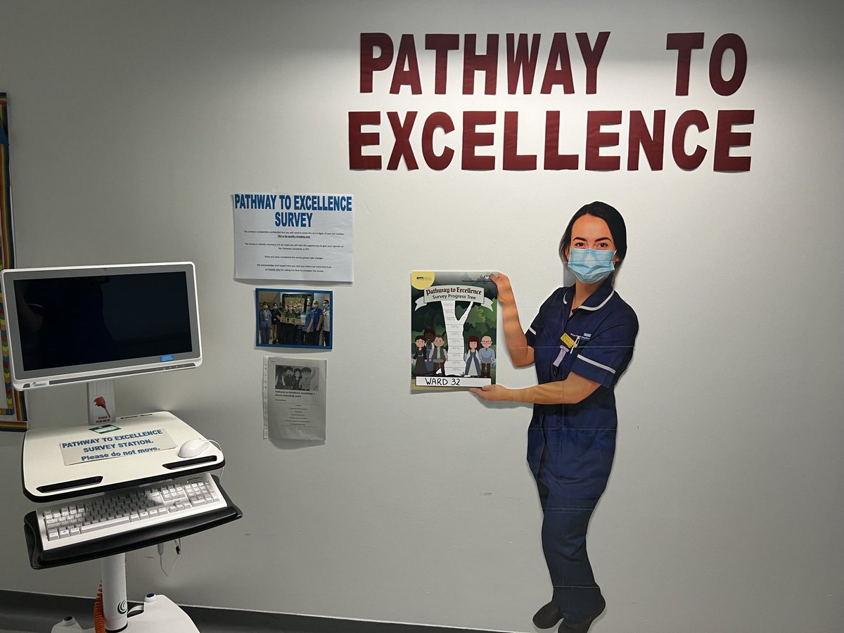 Ward 32s Pathway to Excellence Survey Station @PathwayatSFH @trevorhammond10 @PhilBoltonRN @shantellmiles @diwray29