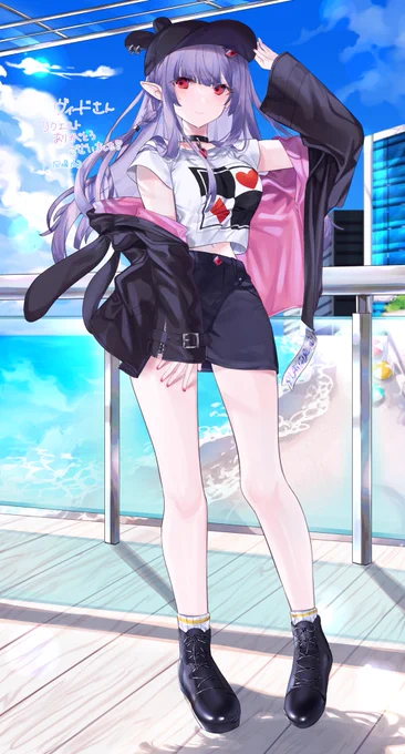 skebでNERO先生(@ NER0F0X )にオリキャラのリーシャたそを描いていただきました!!!
私服デザインとってもオシャレでLOVEですねぇ!!!
#ヴィヴラート 