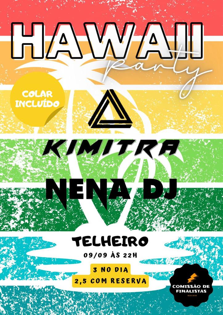 comissaoscd2223's tweet photo. É com muito gosto que anunciamos a nossa primeira festa! 🤩
Aproveitando o embalo do verão, vamos fazer uma festa havaiana, com direito a colar de flores, para poderem estar "enfeitados" a rigor! 🌺
Faz já a reserva da tua pulseira, e prepara-te! 😉 https://t.co/ALiXqEnJd0