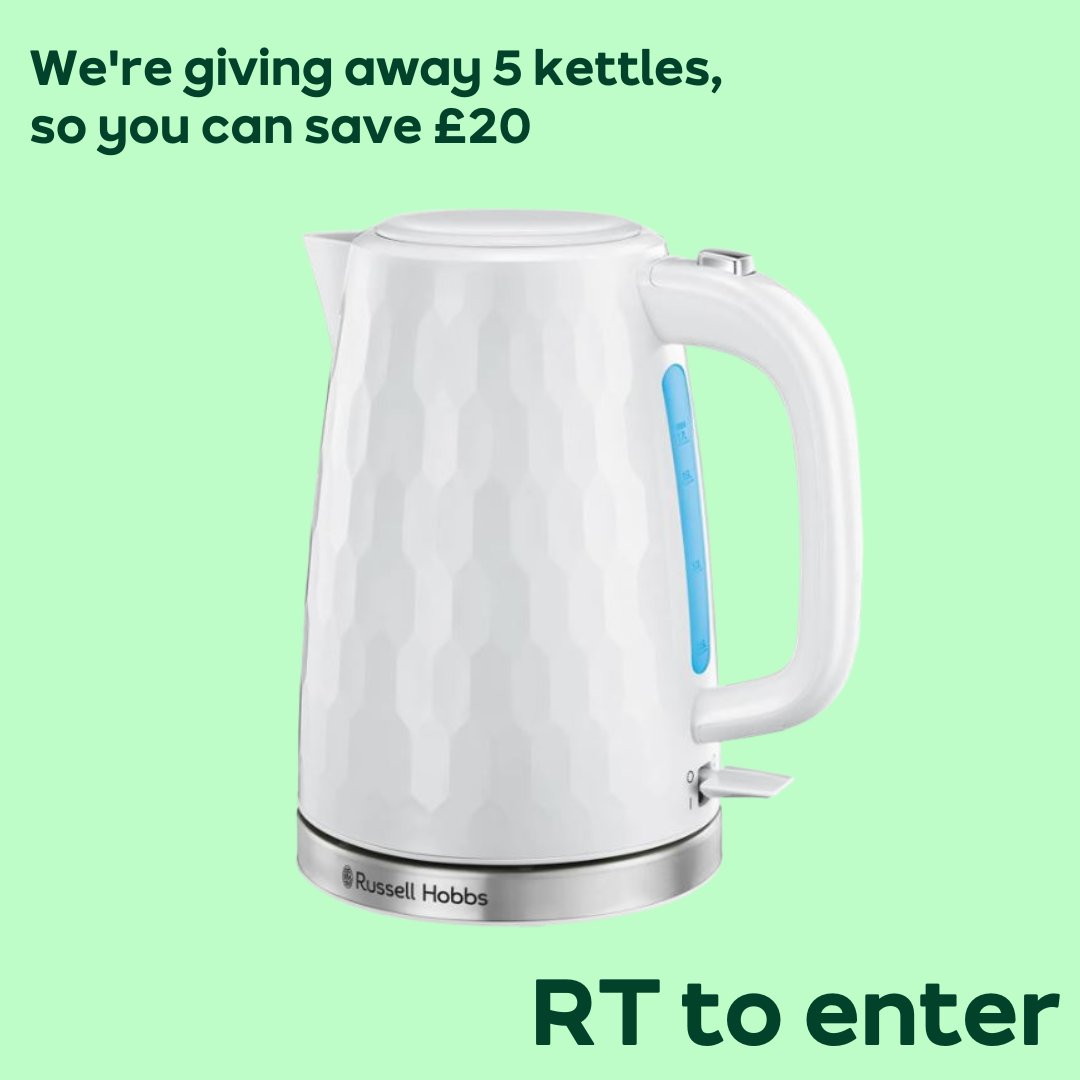 Your wish is our command. Save yourself £20, we’re giving away 5 kettles. Simply retweet this tweet to enter.