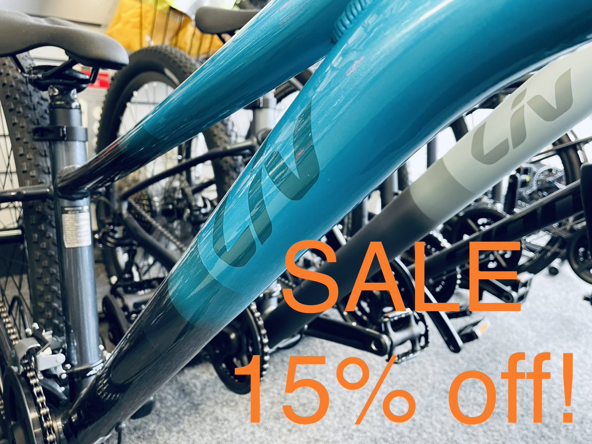 Questbikes's tweet photo. Selected models from @GiantUK and @LivCyclingUK are now at 15% off! Shop now in store, limited numbers while stocks last. https://t.co/TA2NwIEpsb