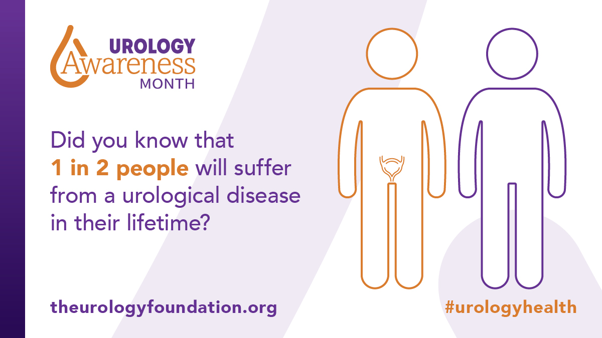 It is a startling fact, but one in every two people will suffer with a urology disease in their life time.  These range from the five urology cancers to benign conditions, such as incontinence, that can blight lives.  Find out more  theurologyfoundation.org   #urologyhealth #UAM22