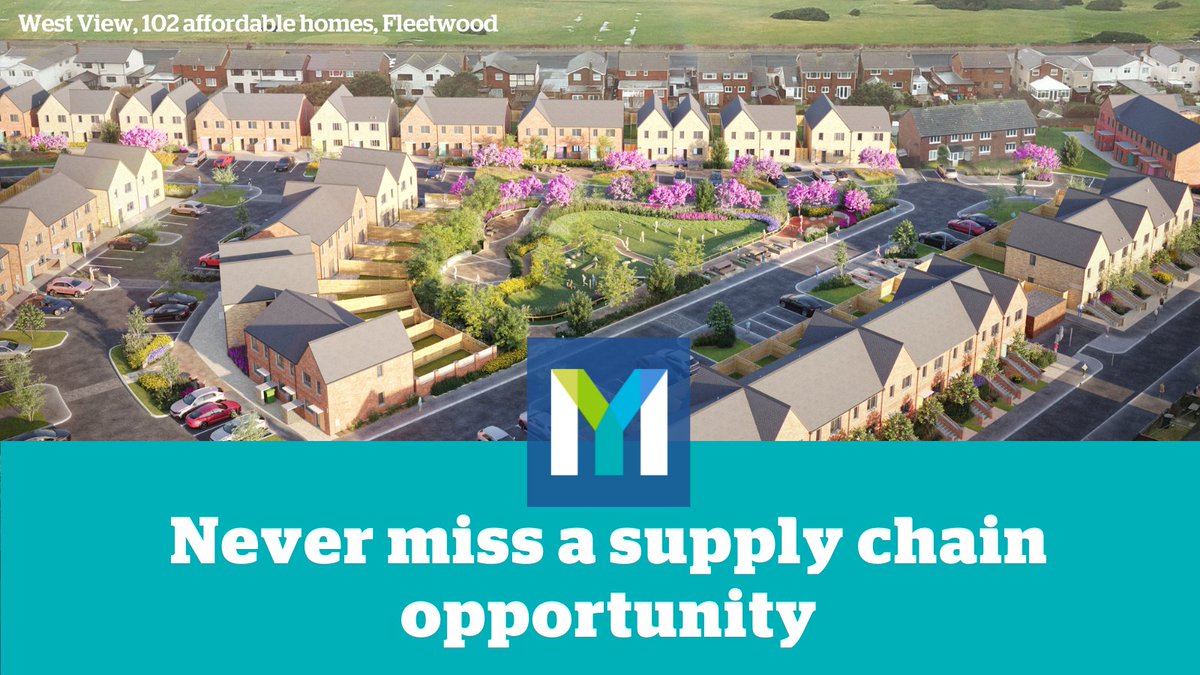 We've got an exciting pipeline of #construction projects starting soon, like 102 new homes West View in #Fleetwood. If you'd like to hear about #supplychain opportunities as they happen make sure you're signed up to our Dynamic Purchasing System (DPS) here ow.ly/TlOv50KxtWt
