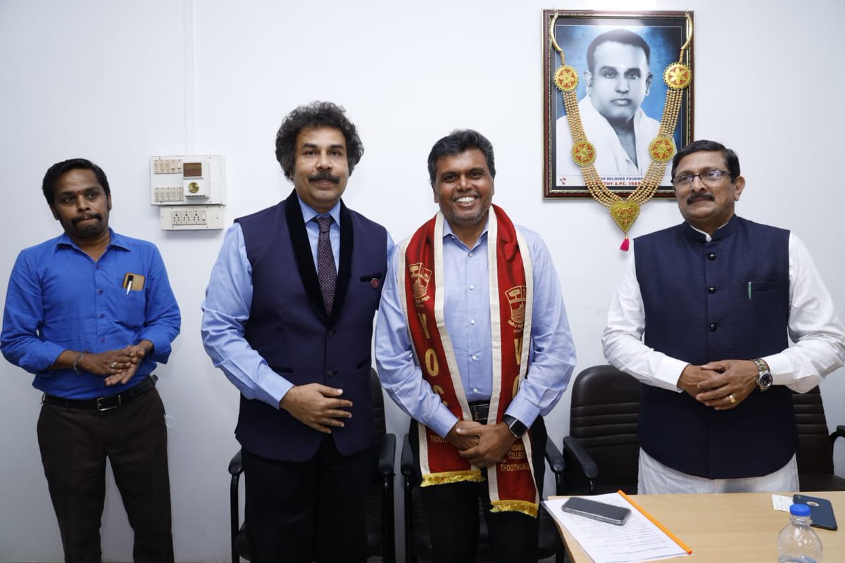 NecScience's tweet photo. VOC College, Thoothukudi  joind the hands with National Engineering College, K.R.Nagar under CSR Scheme in association with Bharathidasan University, Tiruchirapalli.
Shri.Thomas Antony, CII, Chairman, Thoothukudi Chapter, Managing Director, Jacobi Carbons served as a chief guest. https://t.co/BjkHbFIPj9