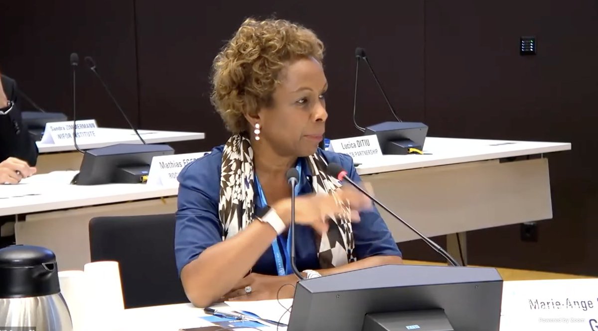 Marie-Ange Saraka-Yao from Gavi @gavi tells the #H20Summit that a co-ordinating mechanism is important for just-in-time information during a health emergency but it must allow for nimbleness and flexibility.