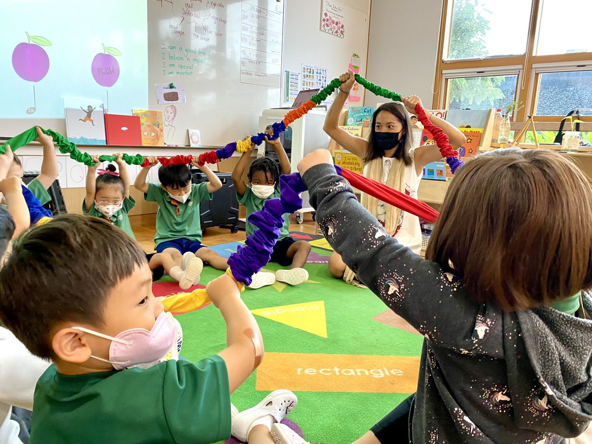 Music fun in PK4A. Had a great time singing songs with <a href="/Ms_CindyChen/">Cindy Chen</a> and this adorable bunch. <a href="/SJA_Jeju/">SJA Jeju</a>  #sja_jeju