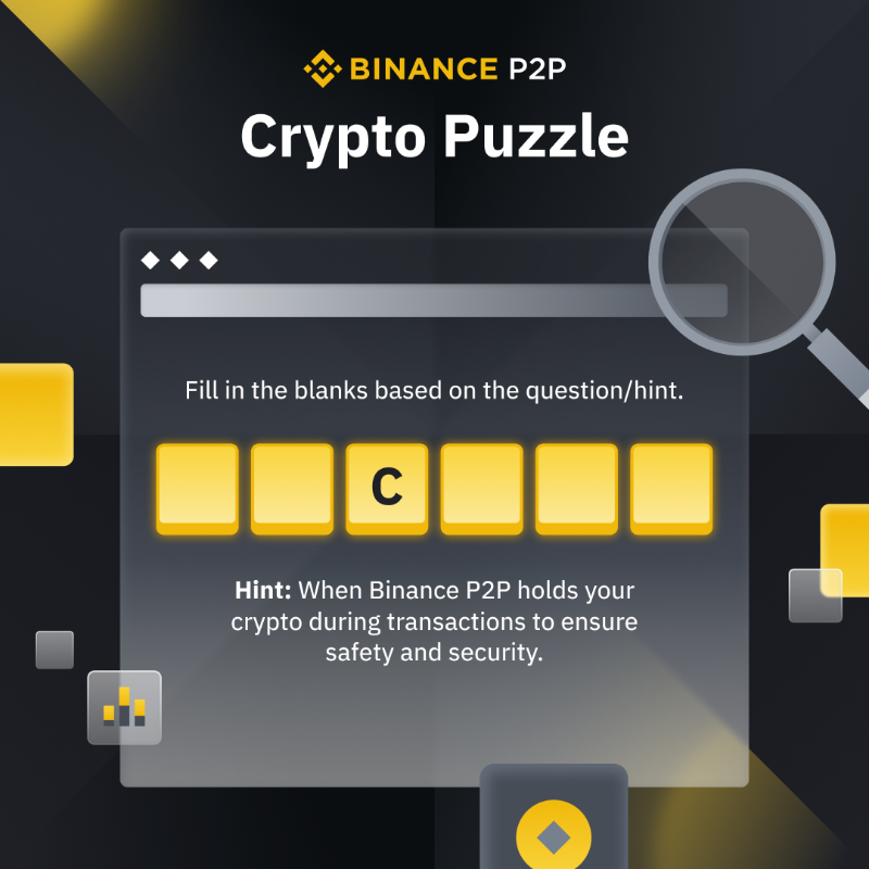 binance's tweet photo. How much do you know about #Binance P2P?

Let's find out in our new crypto puzzle ⤵️