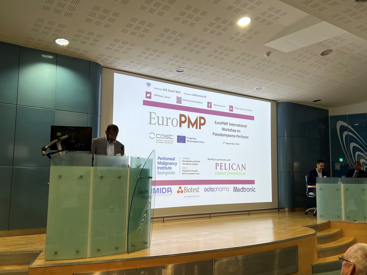 <a href="/FaheezM/">Faheez Mohamed</a> welcomes everyone to the EuroPMP International Workshop on Pseudomyxoma Peritonei. 
<a href="/BasingstokePmi/">PMI Basingstoke</a> <a href="/europmp/">EuroPMP COST Action</a> <a href="/Medtronic/">Medtronic</a> <a href="/OctapharmaGroup/">Octapharma</a> @BiotestAG <a href="/Gamida_FR/">Gamida France</a> <a href="/alarjosan/">Alvaro Arjona</a> <a href="/emel_canbay/">Emel Canbay</a> <a href="/TomCecilMD/">Tom Cecil</a> <a href="/kjerstfl/">Kjersti Flatmark</a> <a href="/Brendan92855812/">Brendan Moran</a> <a href="/AnnetteTorgunr1/">Annette Torgunrud</a> <a href="/PMPSurvivor/">Pseudomyxoma Survivor</a> <a href="/EmilyJArbuthnot/">Emily Arbuthnot MBE</a>