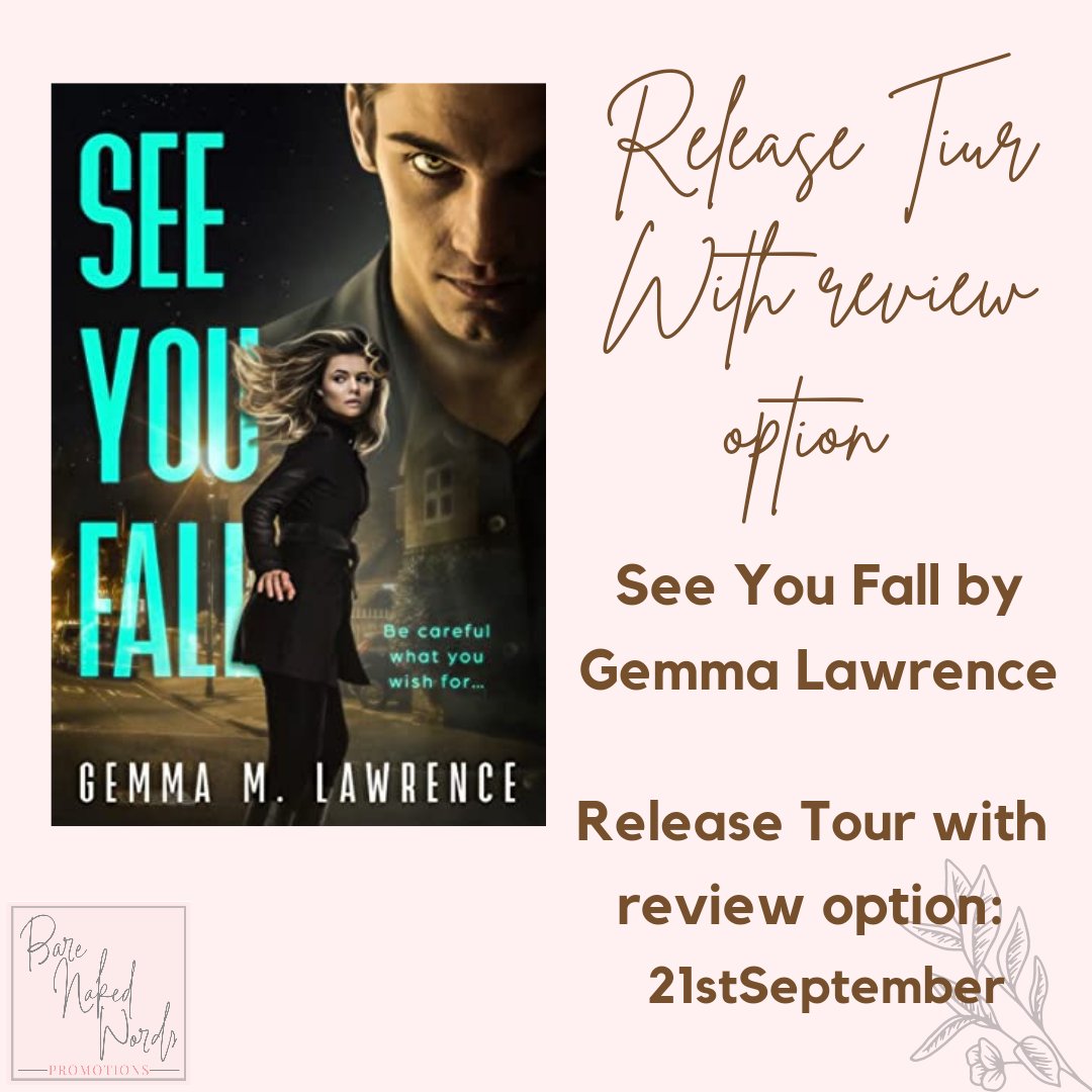 Love a Romantic Suspense?  We are excited to bring you the Release Tour with reviews for See You Fall by <a href="/GemsLawrence/">G.M. Lawrence - Author</a> 

Release Tour with review option: 21st - 25th September

One click to sign up and review⬇️

docs.google.com/forms/