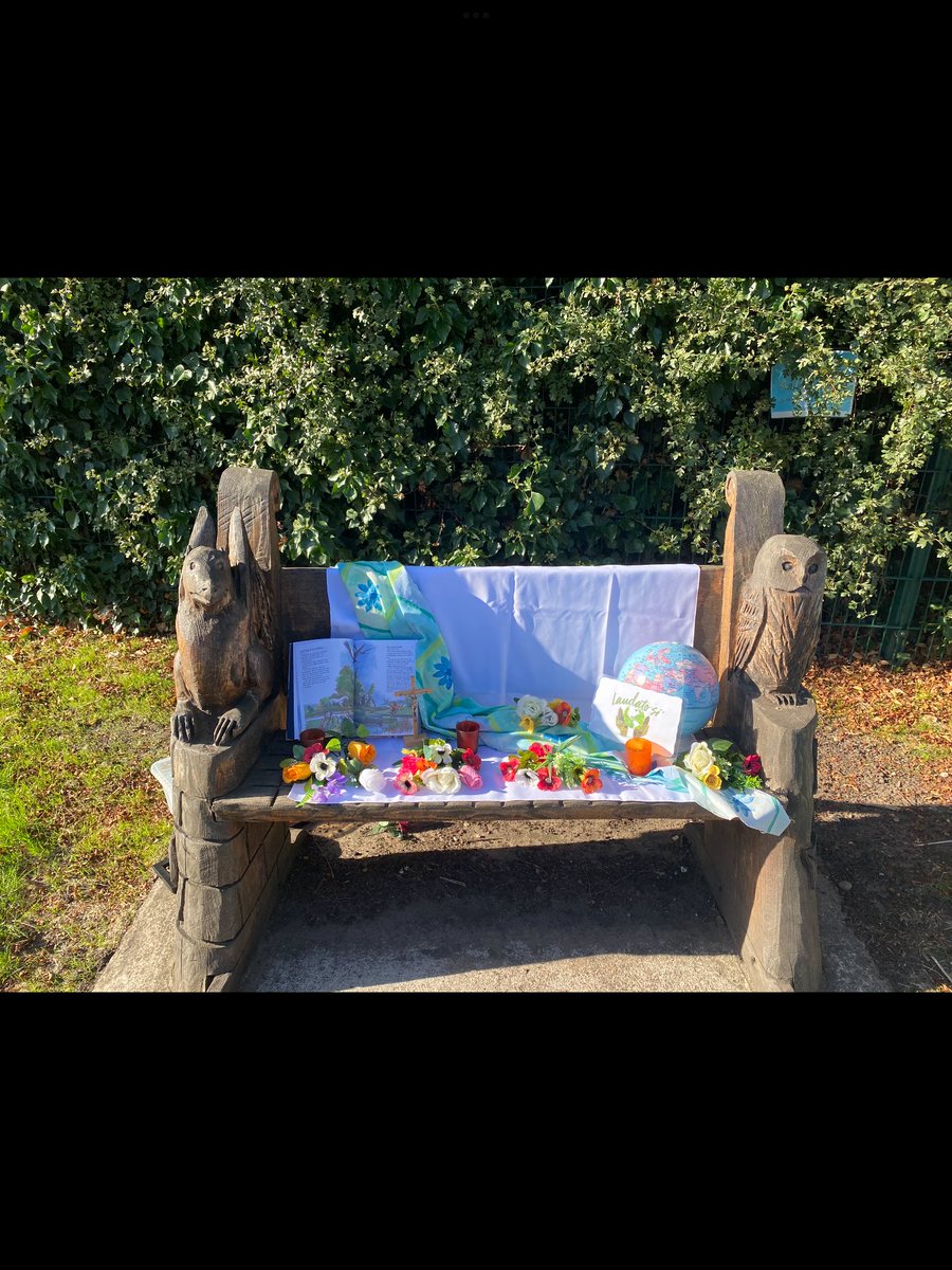 HTAchaplaincy's tweet photo. Yesterday, our staff joined in liturgy outside to begin our INSET. Our focus was @Pontifex world day of prayer for creation. #HTACatholicLife #HTAcommunity https://t.co/ctKic7NKEs