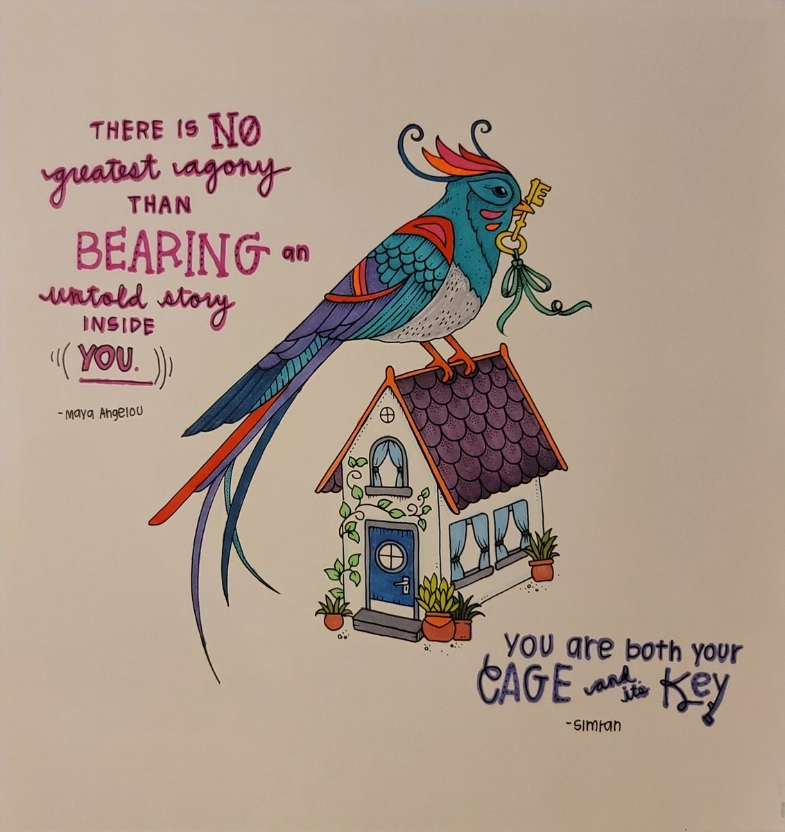 TheGHObserver1's tweet photo. Just insomniac things. Overthinking and doing anything to pass the time. #quotes #coloring https://t.co/V9mzTlNU0l