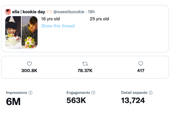 OMFG 300K LIKES AND COUNTING FOR THIS TWT THAT IS INSANE. WE ALL MISSED JUNGKOOK SO MUCH!