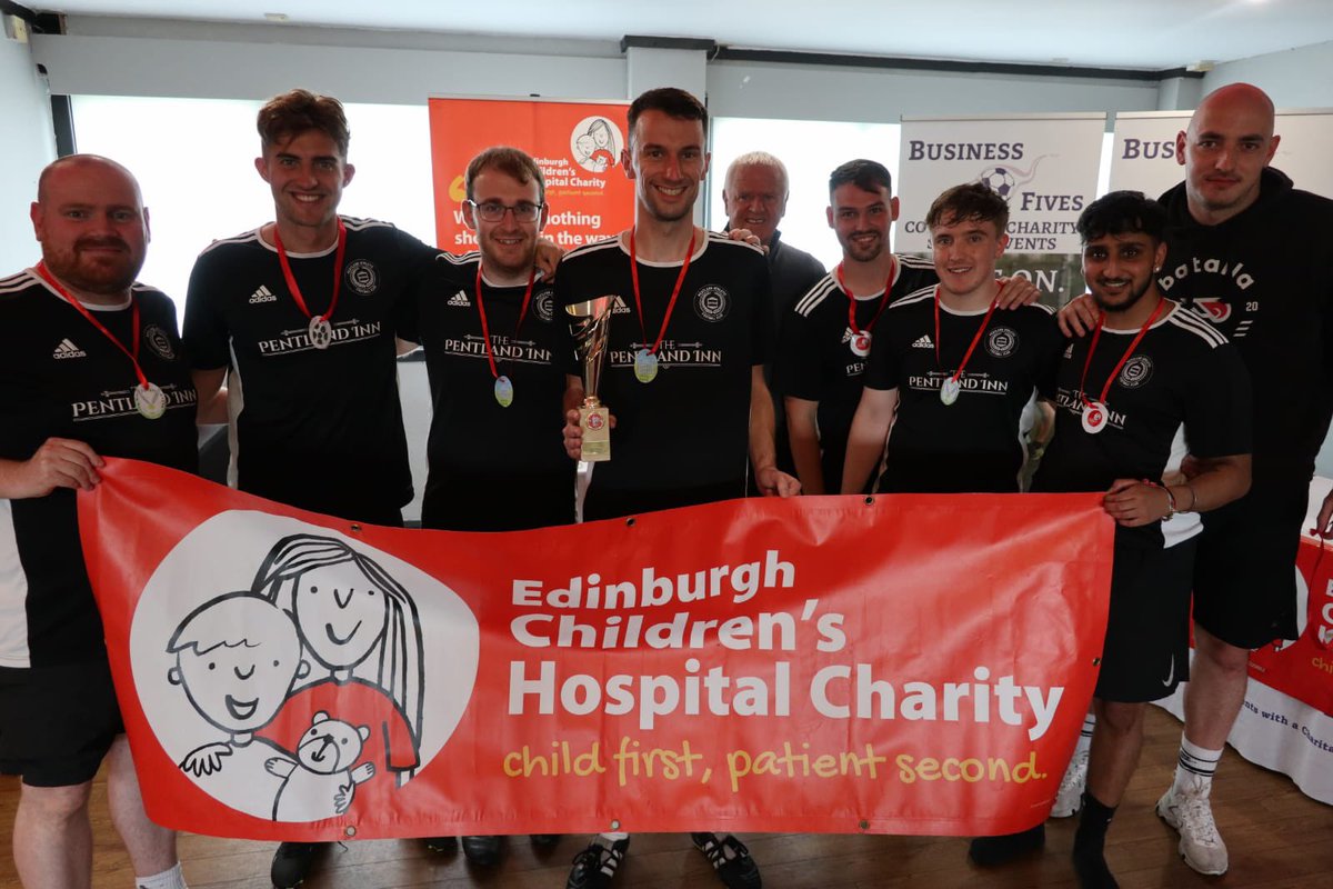 BusinessFives's tweet photo. And our first ever #ECHCKickOff CHAMPIONS are the team from @RoyalLondon π
They went the whole day unbeaten and took home the trophy!
The team are now invited to the Business Fives National Final to play in support of @echcharity and add to their fundraising total π https://t.co/zYxKtEsHbu