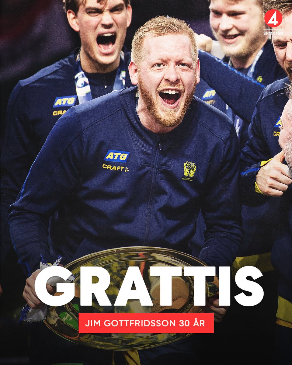 TV4Sport's tweet photo. Idag fyller Jim Gottfridsson 30 år ⭐ 
EM-guld ✅ 
VM-silver ✅ 
EM-silver ✅ 
MVP EM 2022, 2018 ✅ 
Årets spelare 2022, 2018 ✅ 
All star team VM 2021 ✅ https://t.co/tvnHoJi5qV