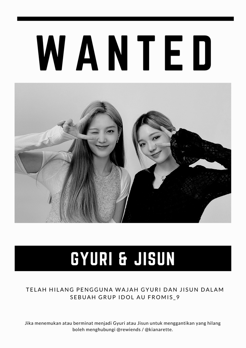 WE_CLONINEs's tweet photo. ㅤㅤ

[ HELP RT ]

Bring your luck! Hallo, kami Idol!AU dari Fromis_9 disini hendak mencari klaim wajah JANG GYURI dan ROH JISUN untuk melengkapi formasi dari Clover_9. Jika berminat, boleh hubungi CP tertera.

Terimakasih!

ㅤㅤ https://t.co/LUs7rnpp0n