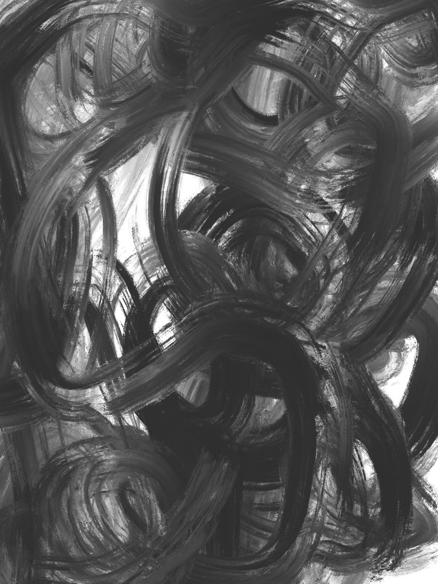 Testing and creating brushes in procreate, I like the final image, abstract painting, it looks like black and white picture of universe in state of formation #abstractart #abstractpainter #abstractpainting #contemporarypainting #abstraktkunst #artwatchers #art #artcollector