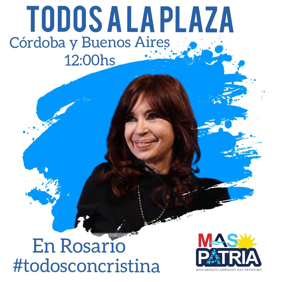 maspatria_'s tweet photo. 🇦🇷 02/09 TODOS a la plaza 25 de Mayo.
.
.
Rosario dando su apoyo a Cristina
.
.
#todosconCristina
#nuncaMas https://t.co/jqCLlPQJX0
