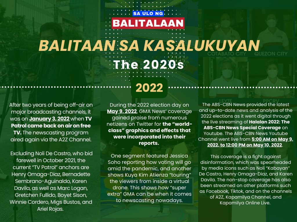 balitalaan's tweet photo. Sama-sama nating siyasatin ang mga napapanahong palatuntunan sa pambansang telebisyon na nagpapahayag ng pinakasariwang ulat ng mga balita. Para sa huling bahagi ng talatakdaan! Ito ang...

‼️BALITAAN SA KASALUKUYAN‼️

#TheTimelineOfTheHeadlines
#BroadcastHistory
#CA3283 https://t.co/I1JreMMX8N