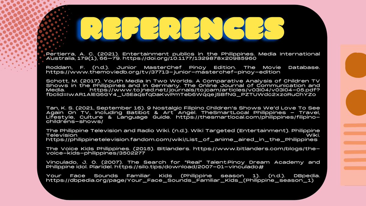 ChikiThingz's tweet photo. Patapos na tayo mga chikiting! Pero bago ang lahat, you might want to look through these references to know more about our topic! 

#BroadcastHistory 
#CA3283 
#KiddosOnTV
#ChikiThingz https://t.co/X0sDJYCx6R