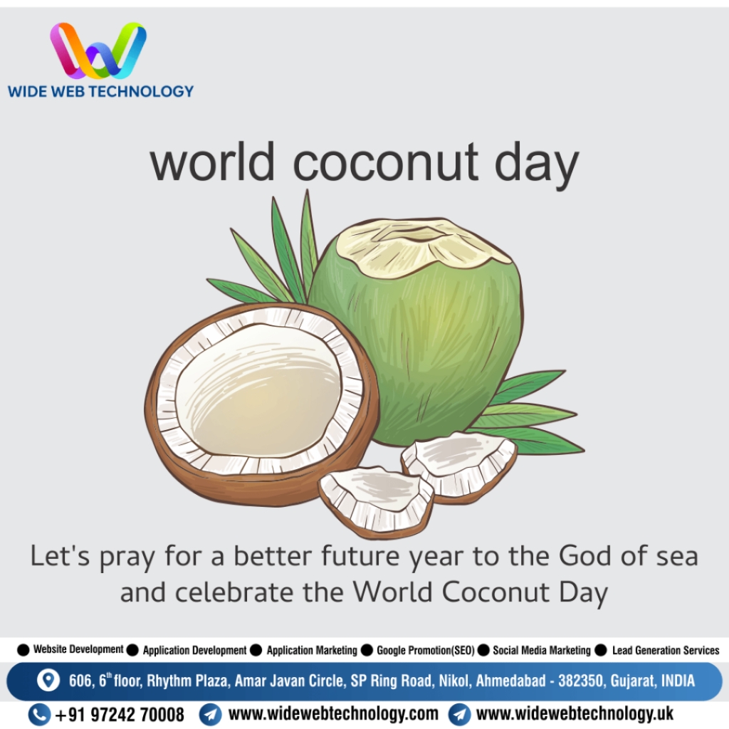 widewebtechno's tweet photo. Be like coconut, soft internally and externally be strong. – Happy #WorldCoconutDay!

Contact: +91 9724270008

#websitedevelopment #applicationdevelopment #seoservices #leadgenrationservices  #googlepromotion #socialmediamaketing #wwt #Wideweb #widewebtechnology #vijaykotadiya https://t.co/c4IpIFhcae