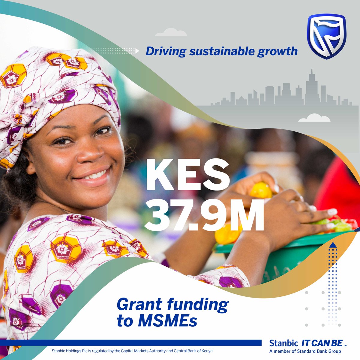 StanbicKE's tweet photo. Staying true to our purpose, we drove sustainable growth in MSMEs thanks to our #FutureNiDigital program. We enhanced digital skills by training over 50,000 entrepreneurs and disbursed KES 37.9M grant funding through strategic partnerships. #ItCanBe #StanbicHalfYearResults2022 https://t.co/j9MwHwsETZ