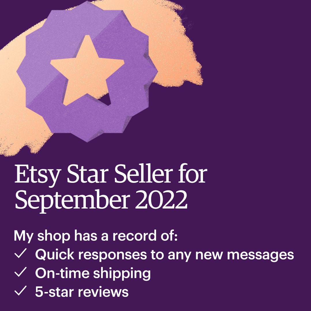handyartsstudio's tweet photo. I’m a Star Seller on Etsy this month! That means you can purchase from my Etsy shop knowing I have a record of providing an excellent customer experience. https://t.co/ZEc7Z2w0GC #EtsyStarSeller https://t.co/Zvqs3ycvGv