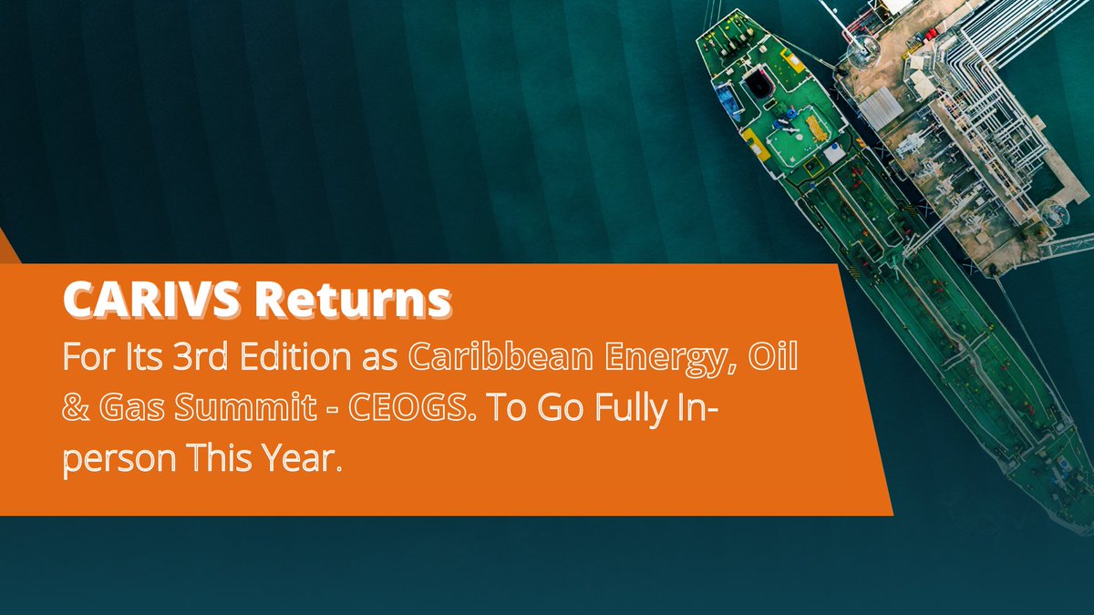 eventackle's tweet photo. Subsequent to two virtual editions of the Caribbean Oil &amp; Gas virtual summit, the event is returning this year and will go fully in-person with the event rebranded to Caribbean Energy, Oil &amp; Gas Summit - CEOGS.

Read more at: https://t.co/e1NWlPyC7w https://t.co/9lm68fIC8g