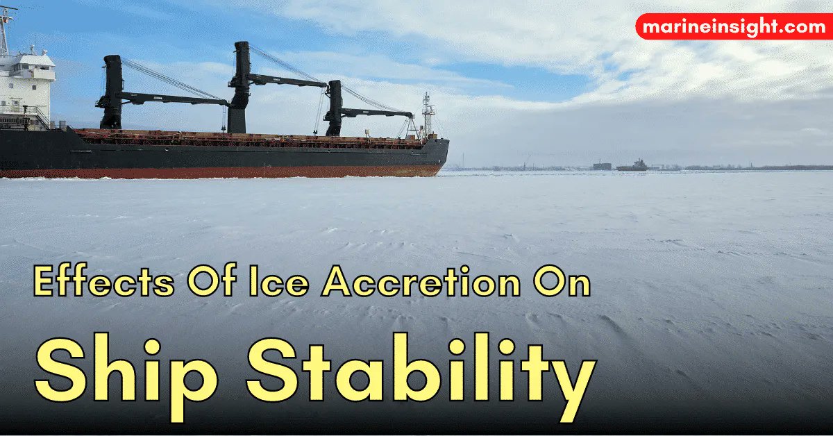 MarineInsight's tweet photo. Effects Of Ice Accretion On Ship Stability 

 ...Check Out this article 👉https://t.co/NaVIWXl8VZ 

#IceAccretion #ShipStability #Shipping #Maritime #MarineInsight #Merchantnavy #Merchantmarine #MerchantnavyShips https://t.co/KNxsfUQpEh