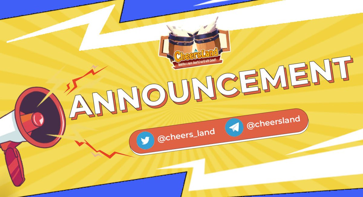 cheers_land's tweet photo. 📣 CheersLand and BlocKombat will have an AMA today to answer your questions before @BlocKombat IDO.

⏱️Time: 09:00 AM UTC

🏠Location: https://t.co/zjHHXRtJJd

🏆Prize Pool: $100

2 questions under this post and 2 questions at Telegram group will be chosen

#AMA #metaverse https://t.co/5MMttj779x